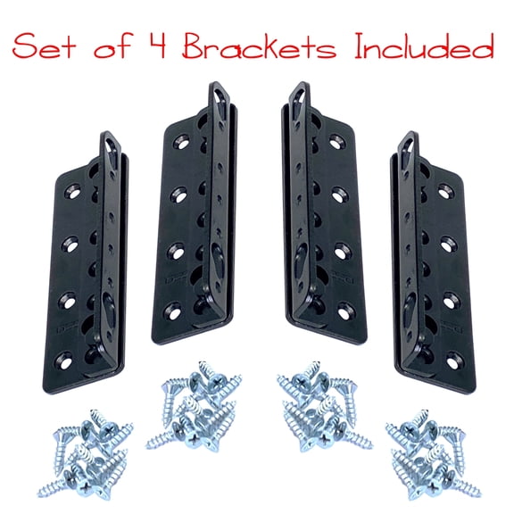 Desunia Heavy-Duty Non-Mortise Bed Frame Hardware Kit for One Complete Bed, 1/8" Thick Steel