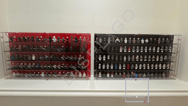 100 LEGO® minifigures Display Case. Show case. Wall mounted. Display case for LEGO®. Display case.