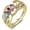 Gold, variant on S925 Sterling Silver Mothers Rings with 4 Birthstones and Names Personalized Birthstones Ring for Mother Custom Engraved Family Rings for Women