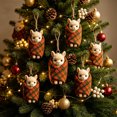 thumbnail image 6 of AOMXGD Plaid Blanket Themed Acrylic Christmas Hanging Ornament, Festive Tree & Wall Pendant For Seasonal Display & Gifting, 6 of 6
