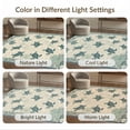thumbnail image 7 of ODIKA 4'x6' Washable Area Rug Nautical Map Border Ocean Compass Coral Vintage Wave Reef Turtle Flowing Dynamic for Dorm Room, Small Living Stain Resistant Low Profile, Easy Care, 7 of 7