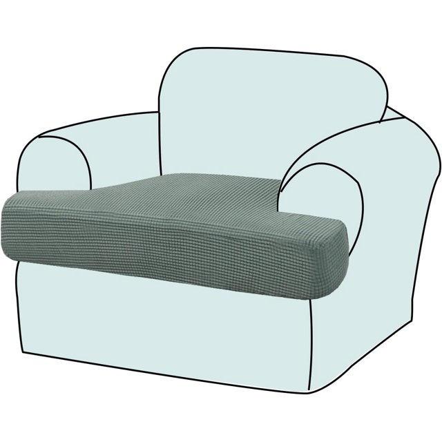 Housse de Coussin Extensible pour Canapé 1 Pce (1 Ivoire)