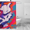 thumbnail image 6 of Mewtwo Shower Curtain Cartoon Art Bath Shower Curtains with 12 Hooks, Waterproof Washable Polyester Bathroom Home Decor Set 72x72 Inch, Iron, 6 of 8