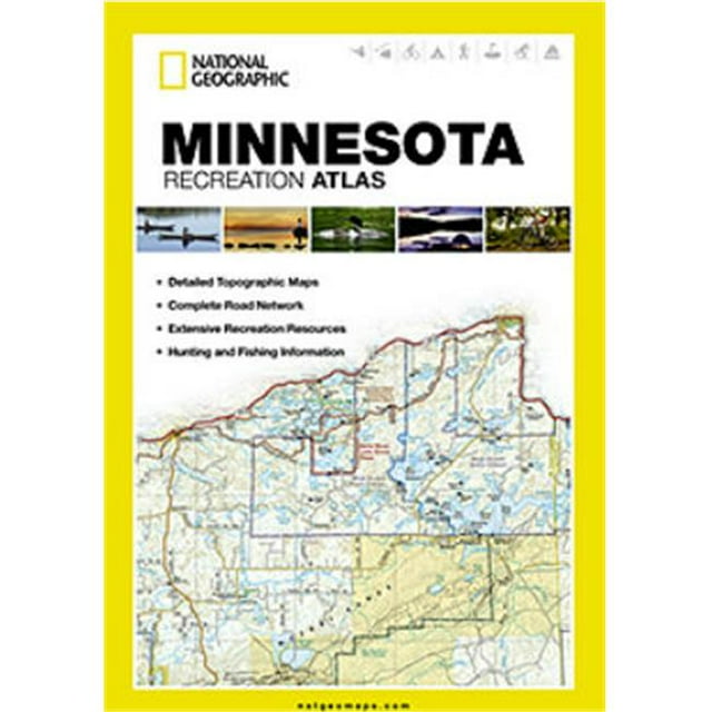National Geographic Maps ST01020697 Minnesota Recreation Atlas