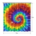 thumbnail image 5 of Colorful Tie Dye Pattern Shower Curtain 72"x72" ,Bathroom Decorative Shower Curtains Set with 12 Hooks,Modern Waterproof Washable Shower Curtain, 5 of 6