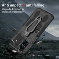 thumbnail image 6 of Allytech OnePlus Nord N200 5G Case 2021, Rugged Military Grade Protective Shockproof Build-in Kickstand Back Clamp Anti-scratch Case Cover Shell for OnePlus Nord N200 5G - Black, 6 of 7