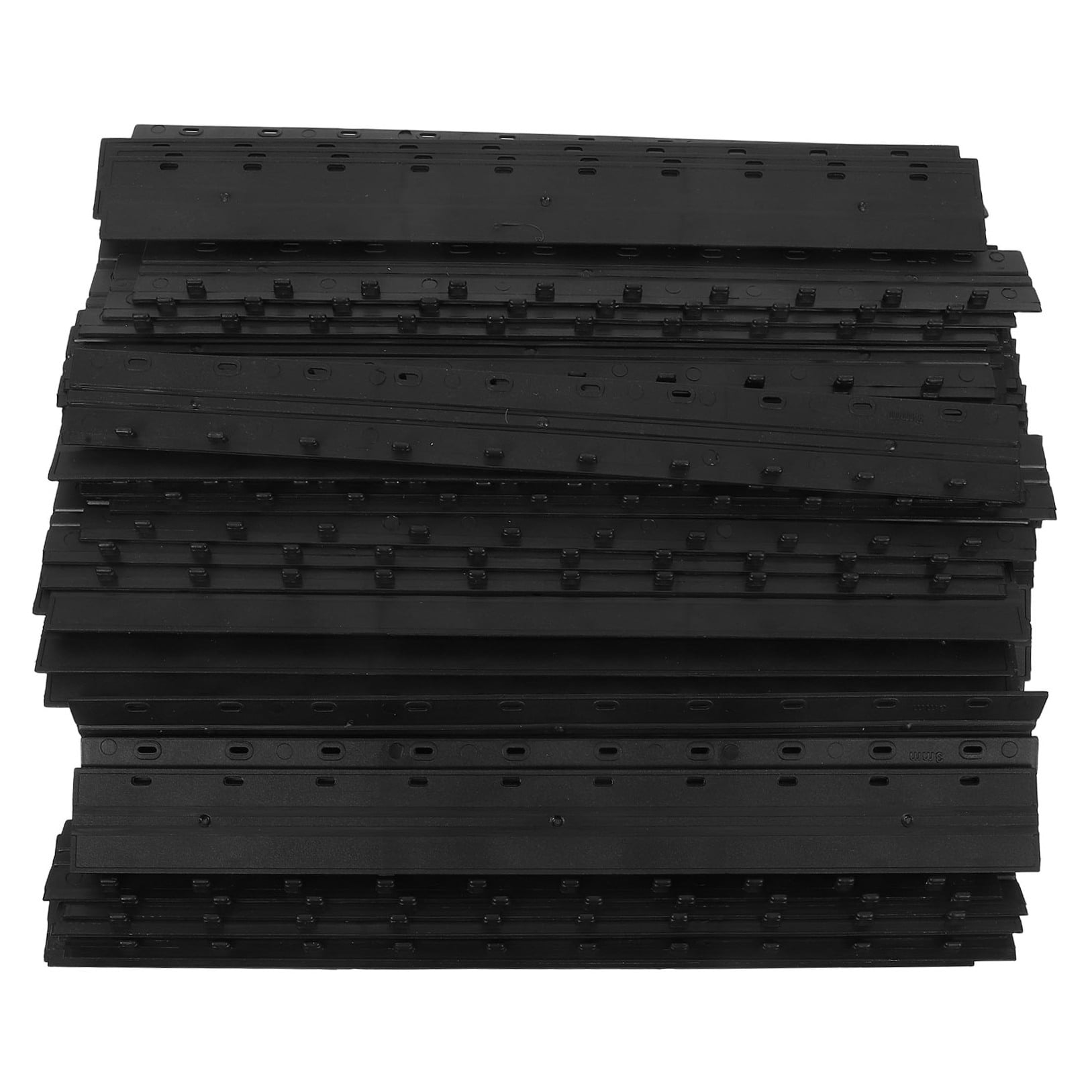 OUNONA Plastic Binder Clips Black for Office Files Efficient Organization 100Pcs