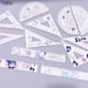 thumbnail image 2 of Sanrio Juego De Reglas Acrílicas Lindo De Dibujos Animados Kuromi Pochacco Herramientas De Medición 15cm Regla De Borde Recto Triangular Transportadores Papelería Escolar, 2 of 4