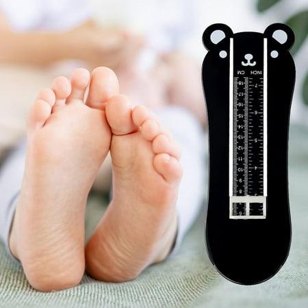 

1Pcs Practical Children Online Chart Tools Devices Device With Baby Yellow Feet Toddler Foot Black And Infants Shoes Sizer Shape Sizing Buying Measurement Measurer Size Gauge Kid Cleaning Supplies
