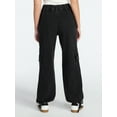 thumbnail image 3 of Madden NYC Women's Denim Cargo Joggers, 28" Inseam, Sizes XXS-XXL, 3 of 5