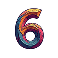 thumbnail image 3 of Creative Number 6 Theme Stickers, Waterproof Number 6 Theme Sticker for Water Bottle Laptop Phone Cases Planner Skateboard Luggage Helmet Party Favor Decor, Ideal for Adults Teens Teacher Rewards, 3 of 9
