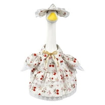 Valentines Porch Goose Outfit for 23 High Cement or Plastic Goose Clothes for Yard Lawn Outdoor Garden Patio Duck Statue Dresses Holiday Valentine's Day Decorations