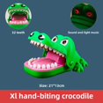 thumbnail image 5 of Tamaño grande sonido y luz morder mano tiburón cocodrilo ratón dinosaurio niños diente morder juguete suave broma alivio juguete, 5 of 5