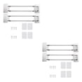 thumbnail image 1 of relayinert en Acier Inoxydable RV Coin de Douche Coin de Rangement Bar RV Coin de Douche Coin de Rangement 2 Set 2Set, 1 of 6