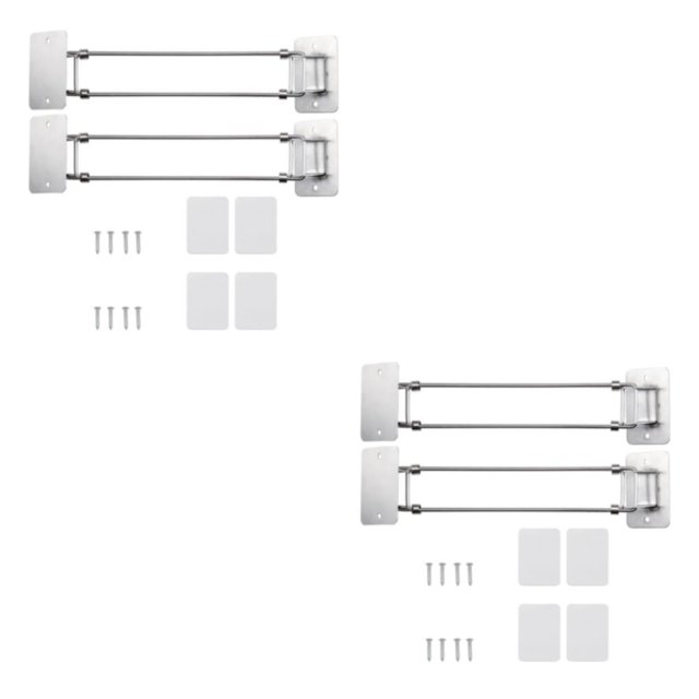 relayinert Stainless Steel RV Shower Corner Storage Bar Corner Storage Bar RV Shower Corner Corner Storage 2 Set 2Set