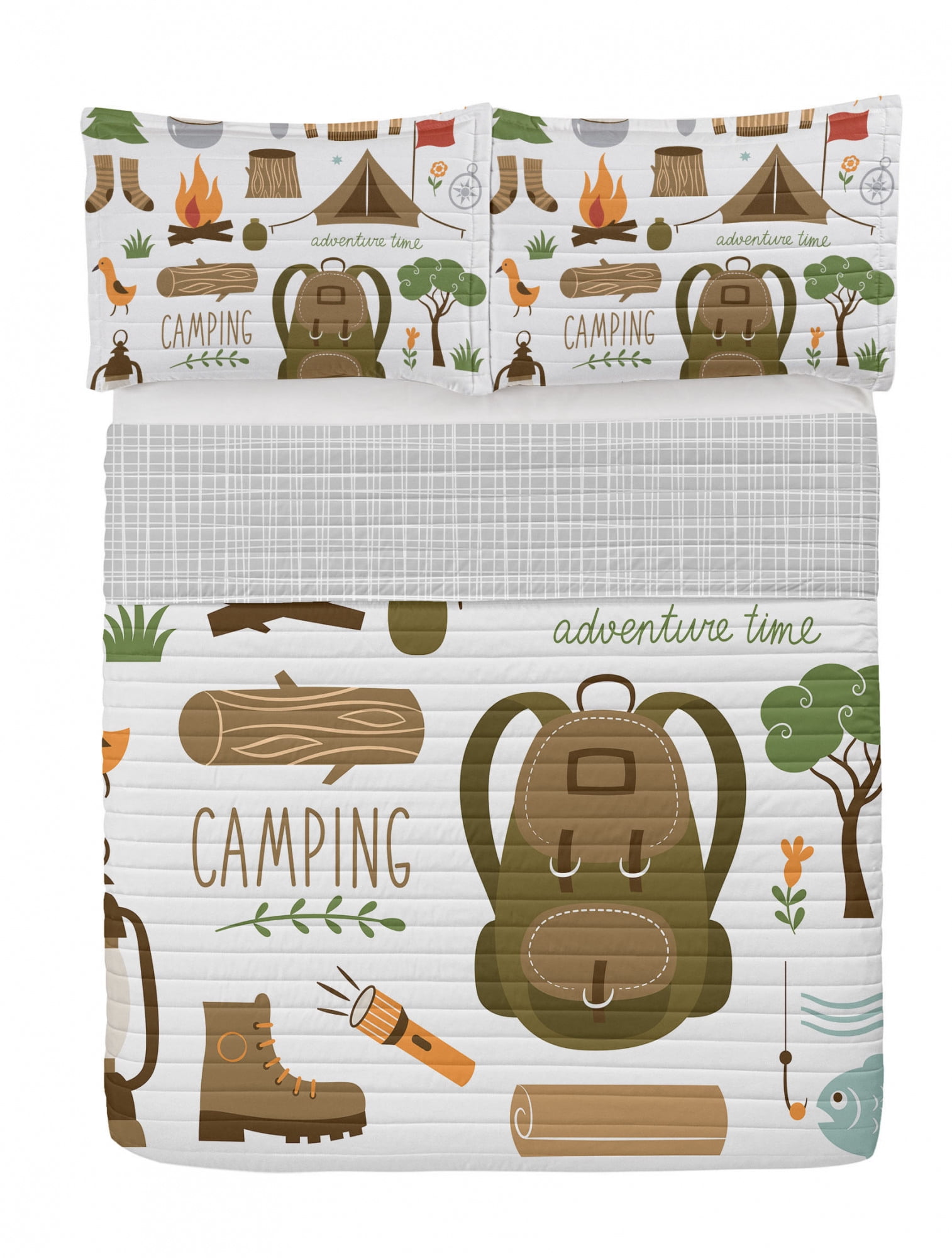 Adventure Reversible Bedspread Set, Camping Equipment Sleeping Bag