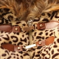 thumbnail image 5 of Children's Winter Leopard Coat Faux Fox Fur Collar Autumn Flower Keep Warm Thicken Kids Clothes Girls Jacket Outerwear Clothing, 5 of 6