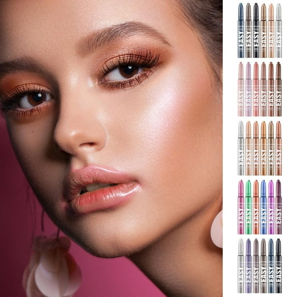 onlyliua Liquidación Juego 6 Sombras En Ojos Multicolor, Kit Maquillaje En Ojos Cremoso de Larga Duración, Sombras En Ojos Naturales, Regalo En Barra