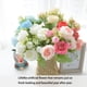 thumbnail image 3 of Ramo de flores artificiales de peonía Cateissary Decoración oficina novia rojo, 3 of 6