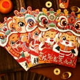 thumbnail image 4 of Thinsony Lion Tridimensionnel Dessin Animé S'élevant Paquet Rouge dans l'Année du Loong, 4 of 9