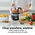 thumbnail image 4 of Hamilton Beach Powerful Cordless Mini Food Processor and Vegetable Chopper, 4-Cup, Fast Recharging, Black, 4 of 14