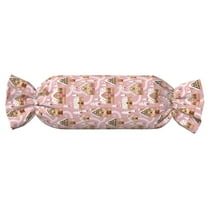Easygdp Gingerbread Houses Pink Wonderland Candy Pillow Cylindrical Pillows Sofa Pillow Neck Hand Support Pillows Lumbar Pillows Including Insert