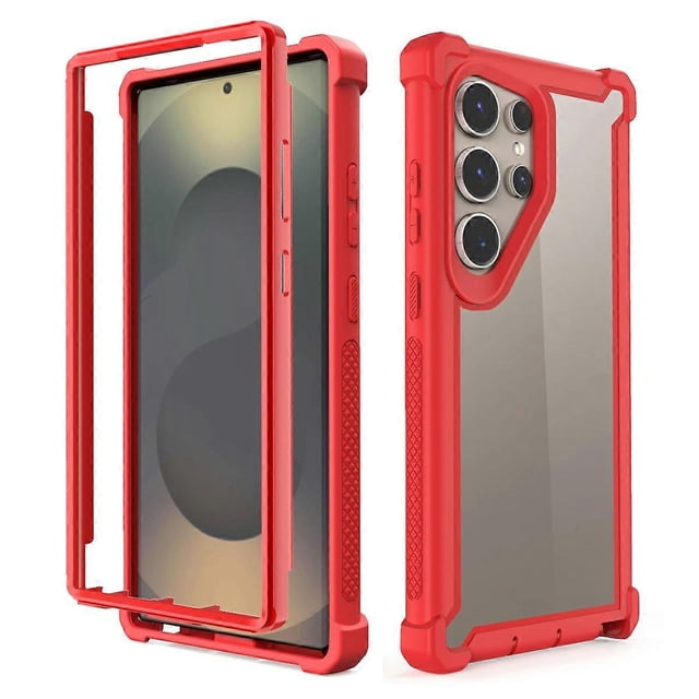 For Samsung Galaxy S25 Ultra Case Clear Detachable 2 in 1 Shockproof TPU + PC Phone Back Cover - Gre
