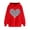 Red, variant on WREESH Hoodies for Women Graphic Valentine's Day Drawstring Sweatshirts with Long Sleeve Pullover for Cozy Style Black