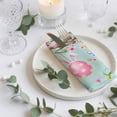 thumbnail image 3 of Cloth Napkins Set of 2 - 20x20 Inches, Easter Eggs Washable Reusable Table Napkins, Spring Watercolor Bunny Flower Green Soft & Absortbent Dining Napkin for Party Wedding Hotel Restaurant, 3 of 8