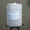 thumbnail image 2 of Pavilion Gift Company Pavilion-Daughter-Realistic LED Flame Candle, Silver, 2 of 8