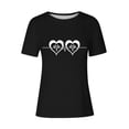 thumbnail image 4 of Black Summer Tops for Women Womens T Shirts Casual Multi Pack Generic Womens Tops Hide Belly, 4 of 4