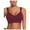 Wine, variant on Munlar Plus Size Sports Bras for Women Wireless High Impact Support Halter Sports Bra Padded White Bounce Control Sports Bras L