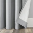 thumbnail image 6 of Sun Zero Duran Thermal Insulated 100% Blackout Grommet Curtain Panel, 50"X84", Silver Gray (Single Panel), 6 of 9