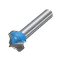 thumbnail image 3 of Uxcell Fresa de Corte Redondeada de Punta 1/4" Radio 1/2" Diámetro Bits de Router CNC, 3 of 7