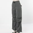 thumbnail image 6 of Sngxgn Womens Sweatpants Pockets High Waist Sporty Gym Fit Jogger Pants Lounge Trousers(Grey,L), 6 of 7