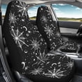thumbnail image 4 of FOR U DESIGNS Spider Web Moon Star Print Seat Covers for Cars Driver Seat Cover with Backrest Bucket Seat Covers Decoration, Car/Suv/Truck Seat Cover Universal Fit, Pack of 2, 4 of 7