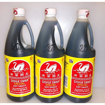 Silver Swan Special Soy Sauce 34 fl oz (1000 ml) - 3 bottle pack Soy Sauce 34 Fl Oz (Pack of 3)