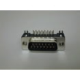 thumbnail image 2 of 4711-15-41-P1 NorComp Inc. DB15 Male R/A PCB Mounted Metal Shell D-Sub w/ 4-40 Insert, Inside Ground Strap & Board Lock (5/PKG) Non-RoHS, 2 of 4