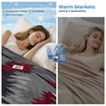 thumbnail image 2 of Boho Red Grey Cooling Blanket, Lightweight Breathable Summer Throw Blanket with Double Sided Cold Effect,Geometric Southwestern Retro Ethnic Picnic Beach Blankets Bed Sheet for Hot Sleepers 40"x60", 2 of 8