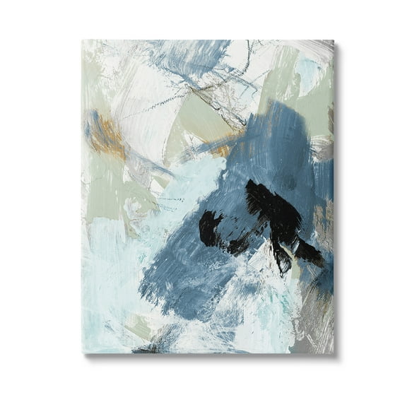 Stupell Industries Chaotic Brush Strokes Pattern Abstract Painting Gallery Wrapped Canvas Art Print Wall Art, 16 x 20