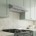 thumbnail image 4 of Streamline 30 in. Vinadio Convertible Undermount 80 CFM Range Hood in Brushed Stainless Steel with Mesh Filters, Push Button Control, LED Light, 4 of 15