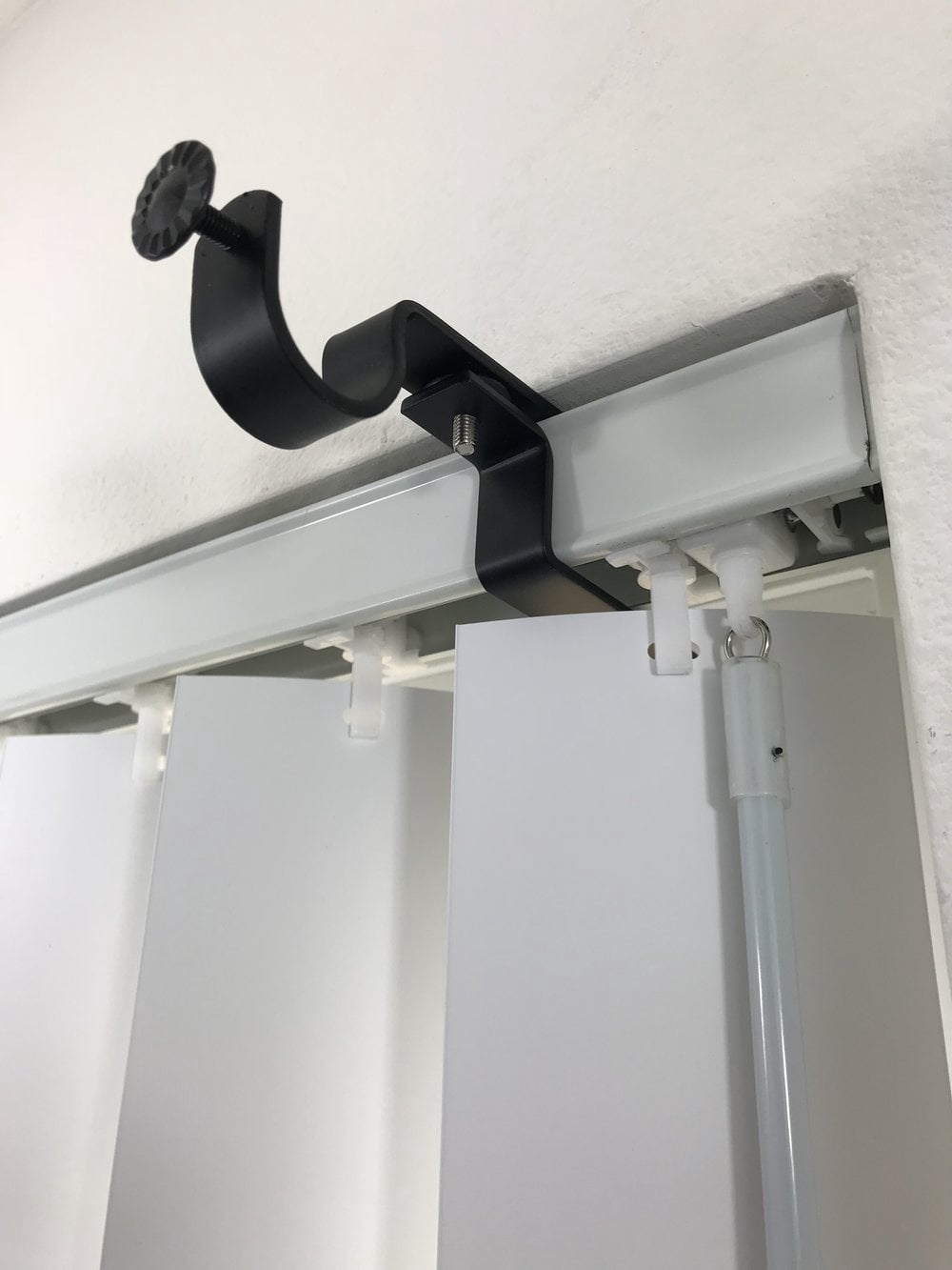 NoNo Bracket - Inside Mounted Blinds Curtain Rod Bracket Attachment (Nickel Set of 3)