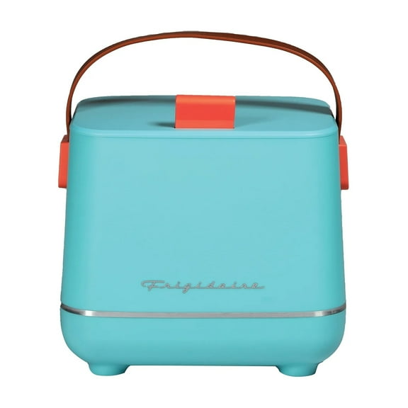 Pre-Owned Frigidaire 6-Can Retro Top-Opening Portable Beverage Mini Fridge/Cooler, EFMIS308 (Blue), EFMIS308-BLUE