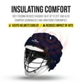 thumbnail image 5 of Guardian Cap - Soft-Shell Helmet Cover for Football and Lacrosse - Reduces Impact and Protects Helmets - One Size Fits All for Youth, High School and College Programs - Navy, 5 of 7