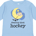 thumbnail image 4 of Inktastic Dreaming About Hockey Boys or Girls Long Sleeve Toddler T-Shirt, 4 of 5