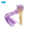 thumbnail image 3 of Uxcell Ribbon Fairy Wands Silk Stick Streamer with Bells 24 Pack(Light Purple, White), 3 of 6
