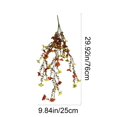 thumbnail image 4 of 2 Pack Artificial Fall Hanging Basket 29.92 Inch Faux Silk Cascading Floral Arrangement for Outdoor Porch Patio Wall Decor and Autumn Home Decoration, 4 of 5