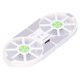 thumbnail image 4 of Refroidisseur pliable pour ordinateur portable 4 couleurs, double ventilateur, grand volume d'air, dissipateur thermique (blanc), 4 of 4
