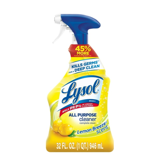 lysol all purpose cleaner spray lemon breeze 32oz walmartcom