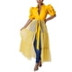 thumbnail image 1 of Túnica ajustada sexy de manga corta para mujer: blusa asimétrica con volantes, material de poliéster, color liso, ideal para salir de fiesta o una cita., 1 of 8